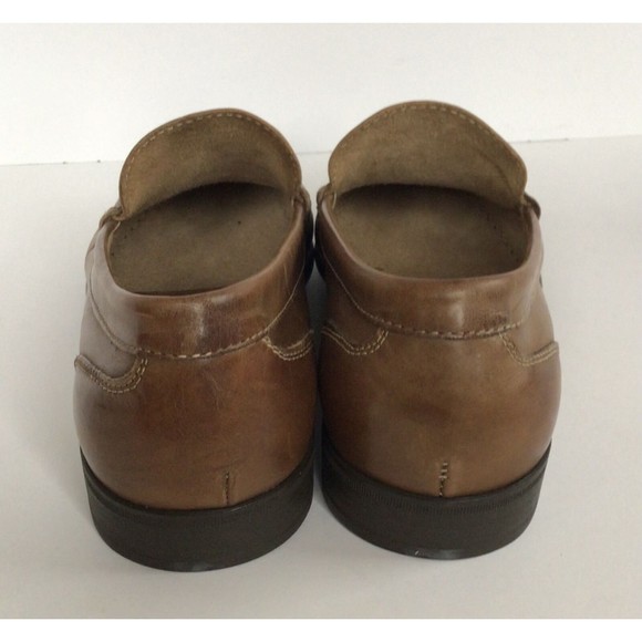 TO BOOT NEW YORK Soft Leather Penny Loafers, Medium Brown (Size 10 M) main image 6